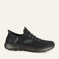 Homme Pataugas Baskets Noir Skechers Summits Hands Free Slip Ins (4)