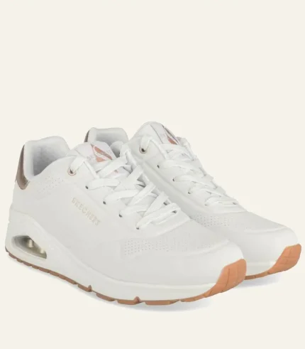 Pataugas Baskets Blanc Skechers Uno Femme (3)
