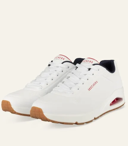 Pataugas Baskets Homme Blanc Skechers Uno (4)