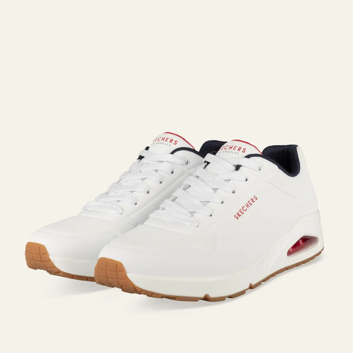 Pataugas Baskets Homme Blanc Skechers Uno (4)