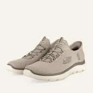 Pataugas Baskets Homme Taupe Skechers Summits (3)