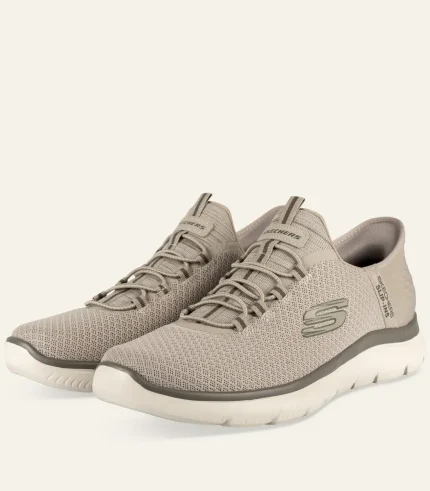 Pataugas Baskets Homme Taupe Skechers Summits (3)
