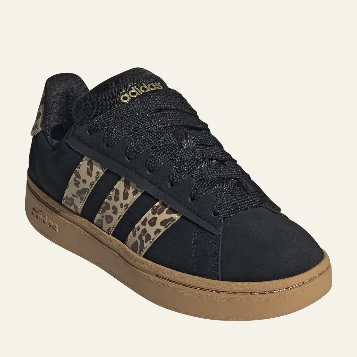 Pataugas Baskets Noir Adidas Grand Court Femme (4)