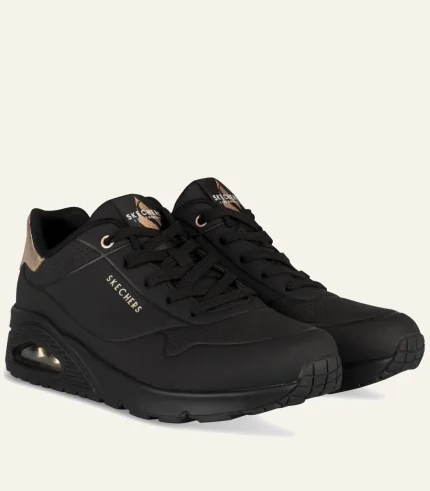 Pataugas Baskets Noir Skechers Uno Femme (3)
