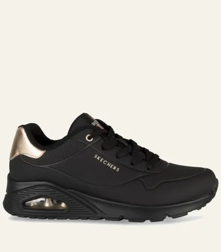 Pataugas Baskets Noir Skechers Uno Femme (4)